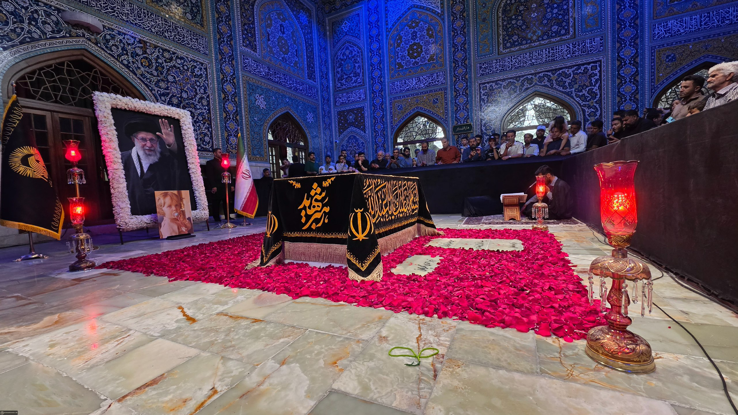 The blessed resting place of Martyr Khamenei and his martyred family members