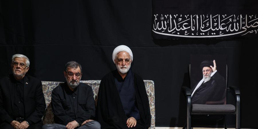 İslam İnqilabının şəhid Rəhbərinin şəhadət məkanının yaxınlığında Tasua gecəsinin əzadarlıq mərasimi