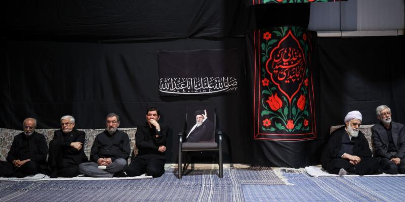 Tasu'a night mourning ceremony held beside the site of the martyrdom of Martyr Khamenei