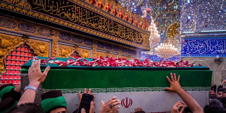 Historic funeral procession of the martyred Leader in Karbala
