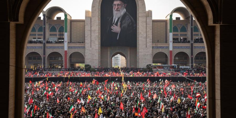 Scenes from the farewell ceremony with the martyred Leader 